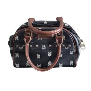 Steve Madden Chevron Print Metal Studded Purse